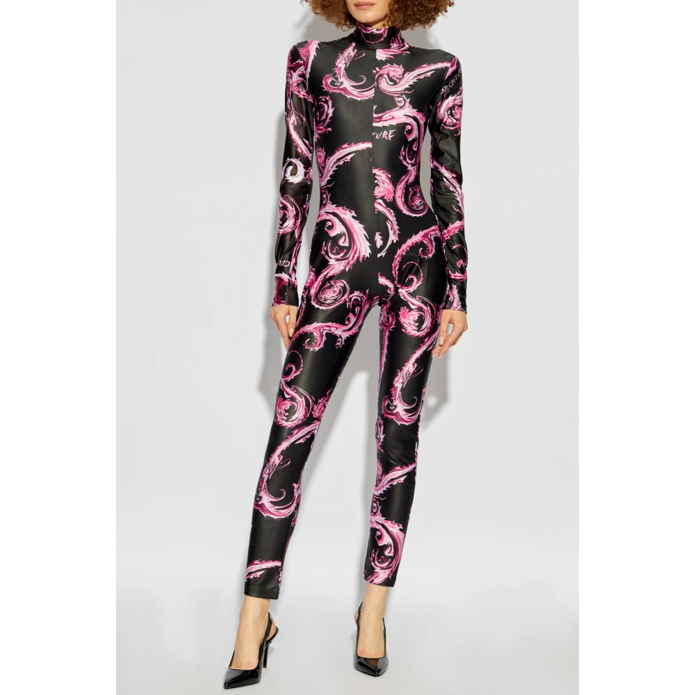 Versace Jeans Couture Jumpsuit met patroon Black Dames