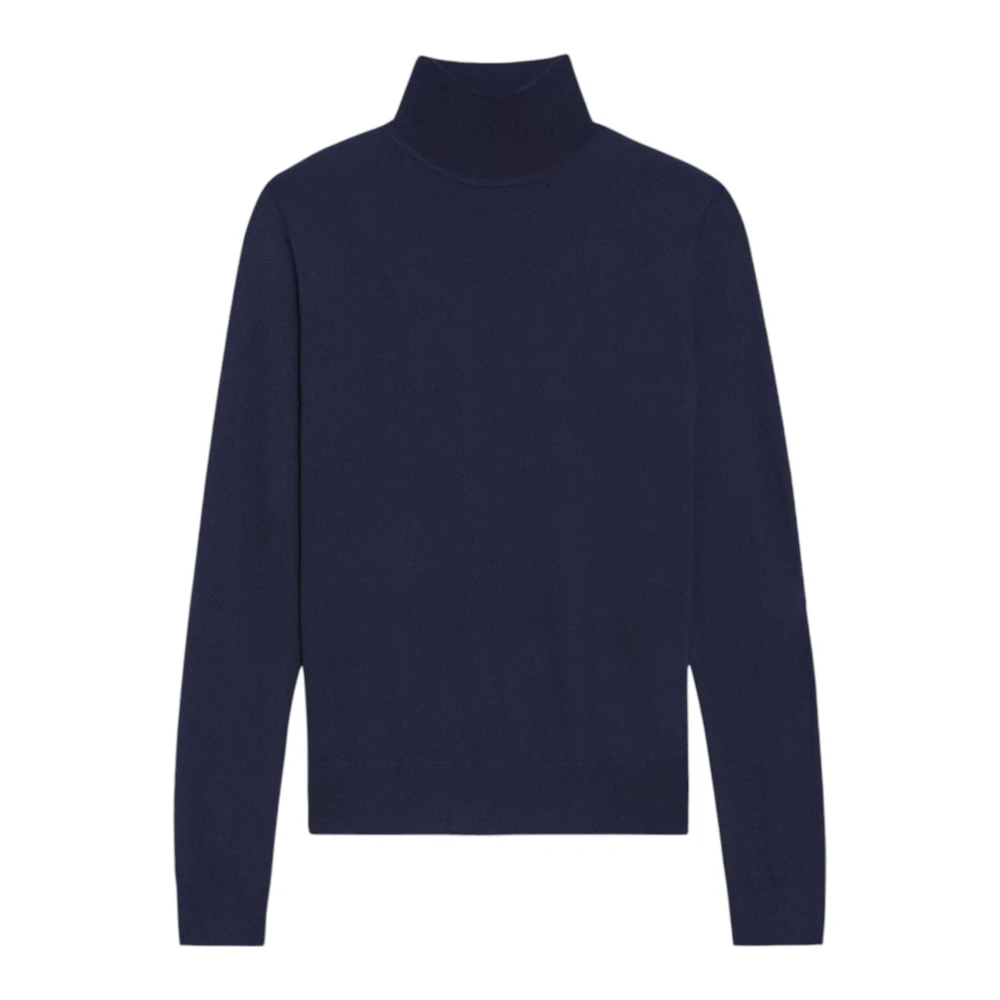 Theory Navy Wol Coltrui Trui Blue Dames