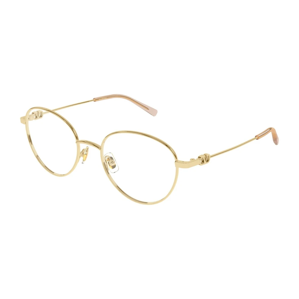 Valentino Women's Yellow Vlogo Signature Round-Frame - Glasses - 52 Mm - Accessories