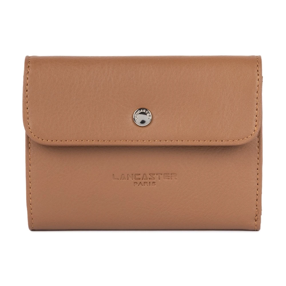 Lancaster Brown Wallets & Cardholders, Unisex, One Size, Portefeuille A Rabat Avec Pression Soft Pm