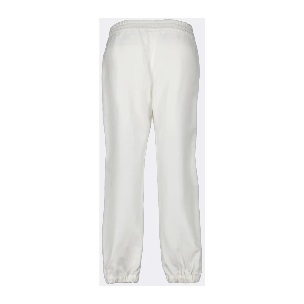 Moncler Logo Joggingbroek met elastische taille White Dames