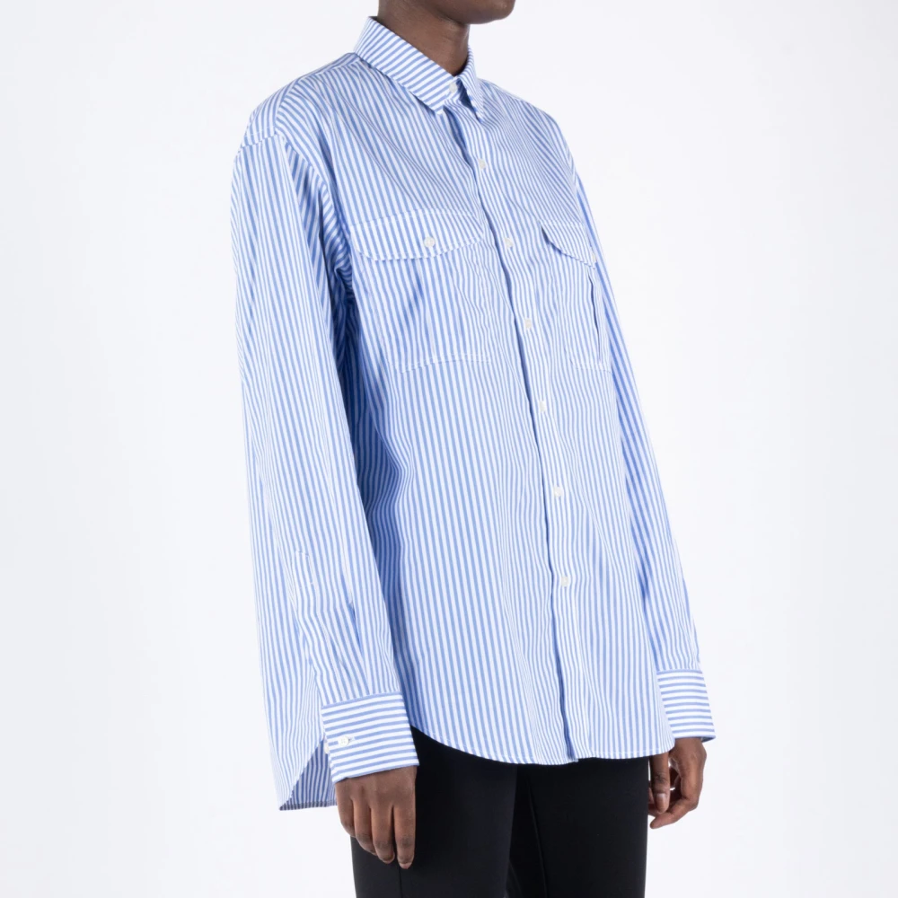 Wardrobe.nyc Oversized Gestreepte Blouse Multicolor Dames