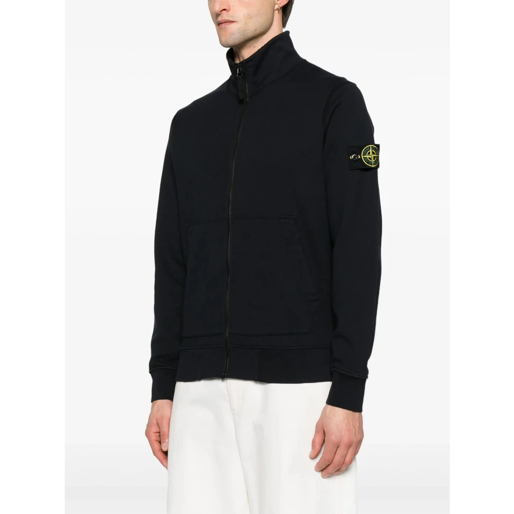 Stone Island Zwarte Truien voor Mannen Black Heren