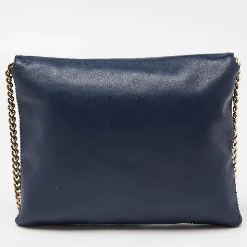Carolina Herrera Pre-owned Leather shoulder-bags Blue Dames