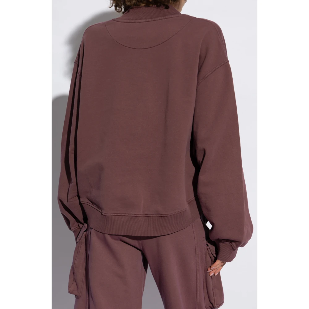 The Attico Sweatshirt met logo Purple Dames