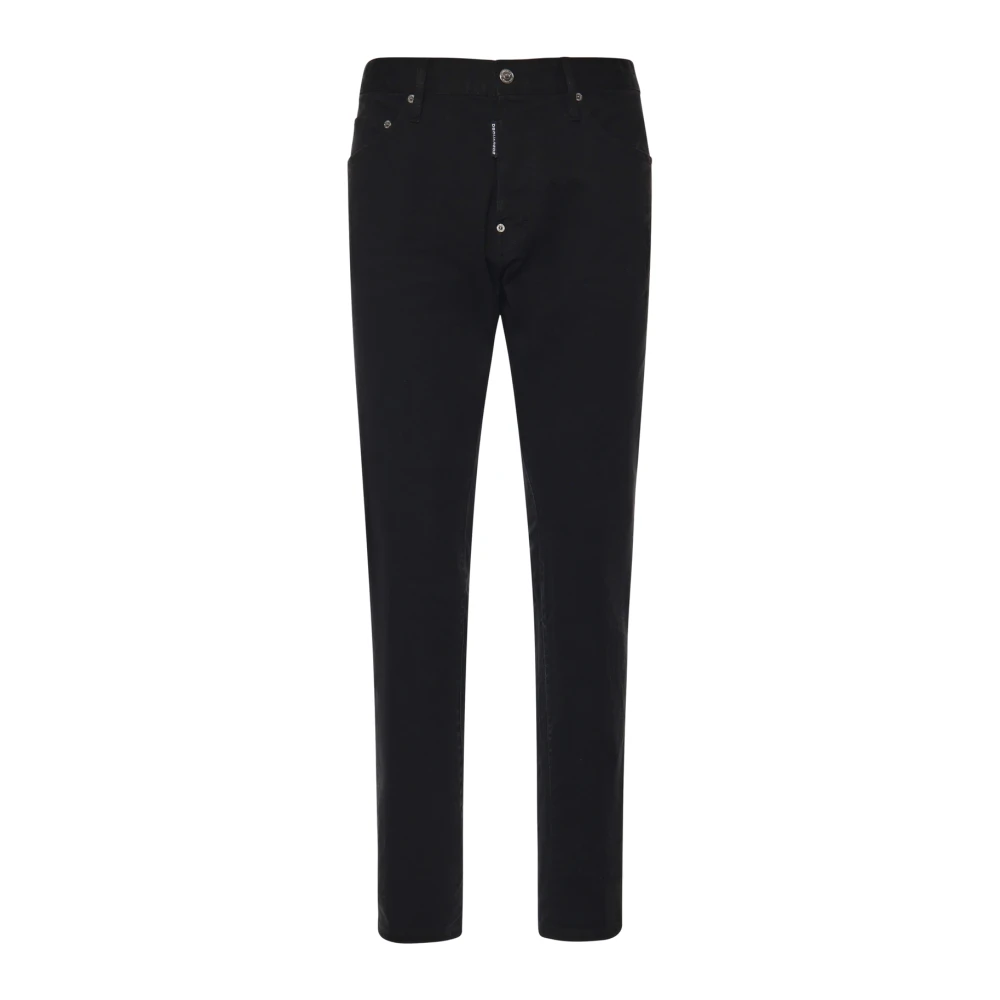 Dsquared2 Men's Black Slim-Fit Trousers - Slim-Fit Trousers - 2XL - Trousers
