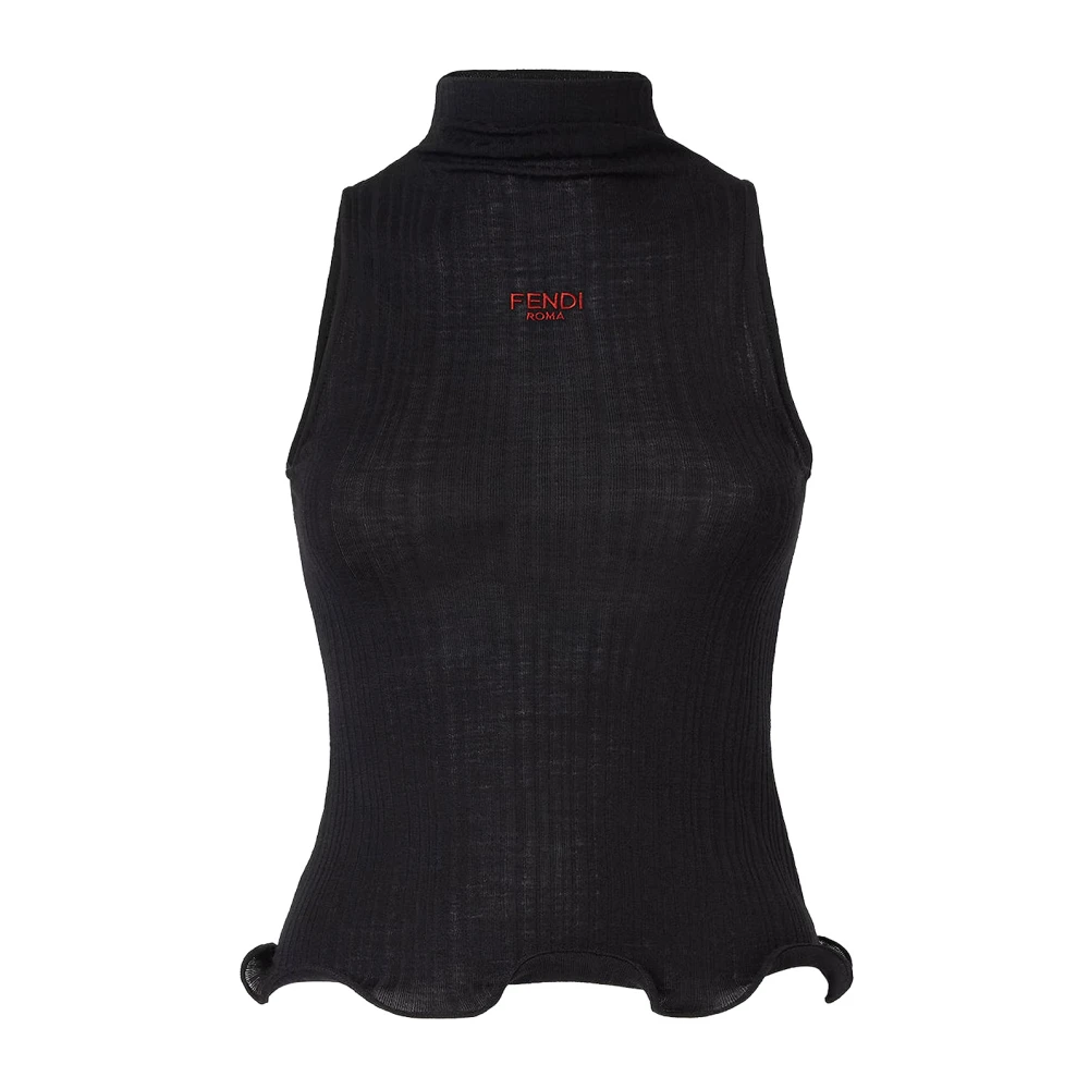 Fendi Women's Black Roma Top