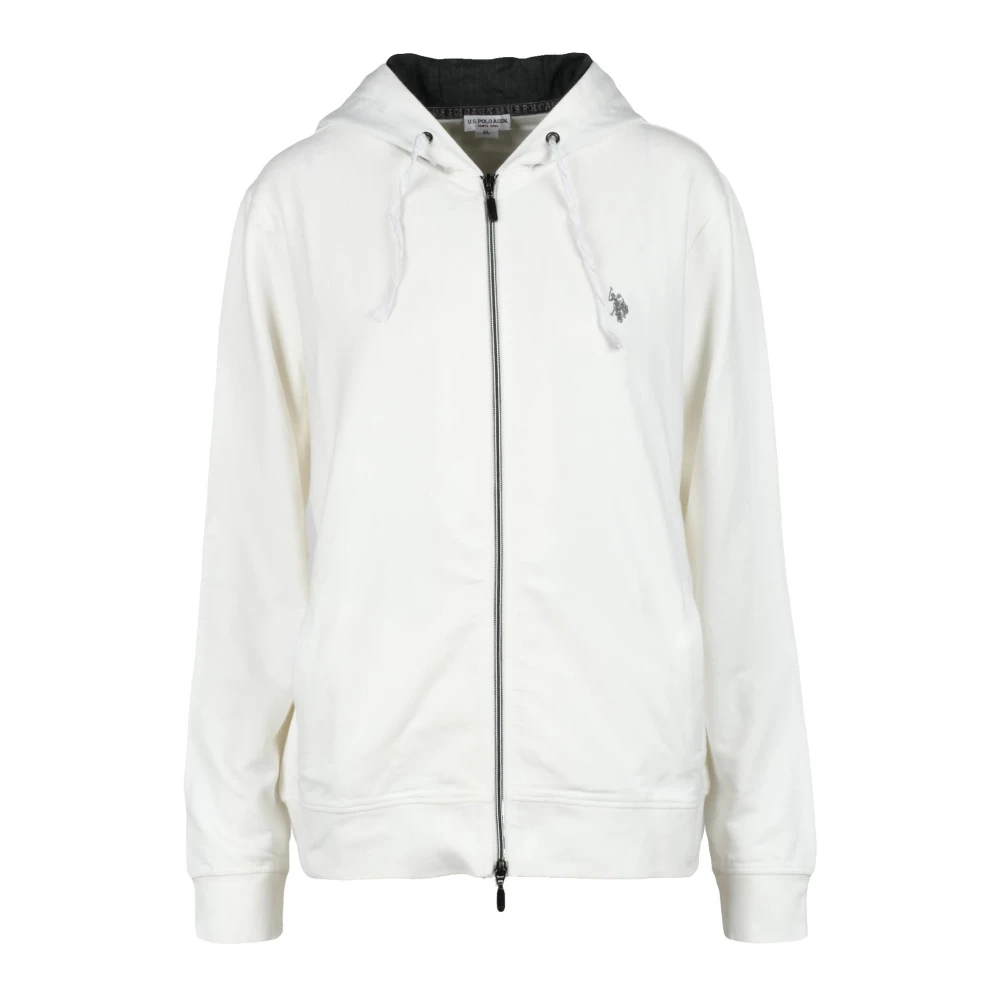 U.s. Polo Assn. Katoen Elastaan Sweatshirt White Dames