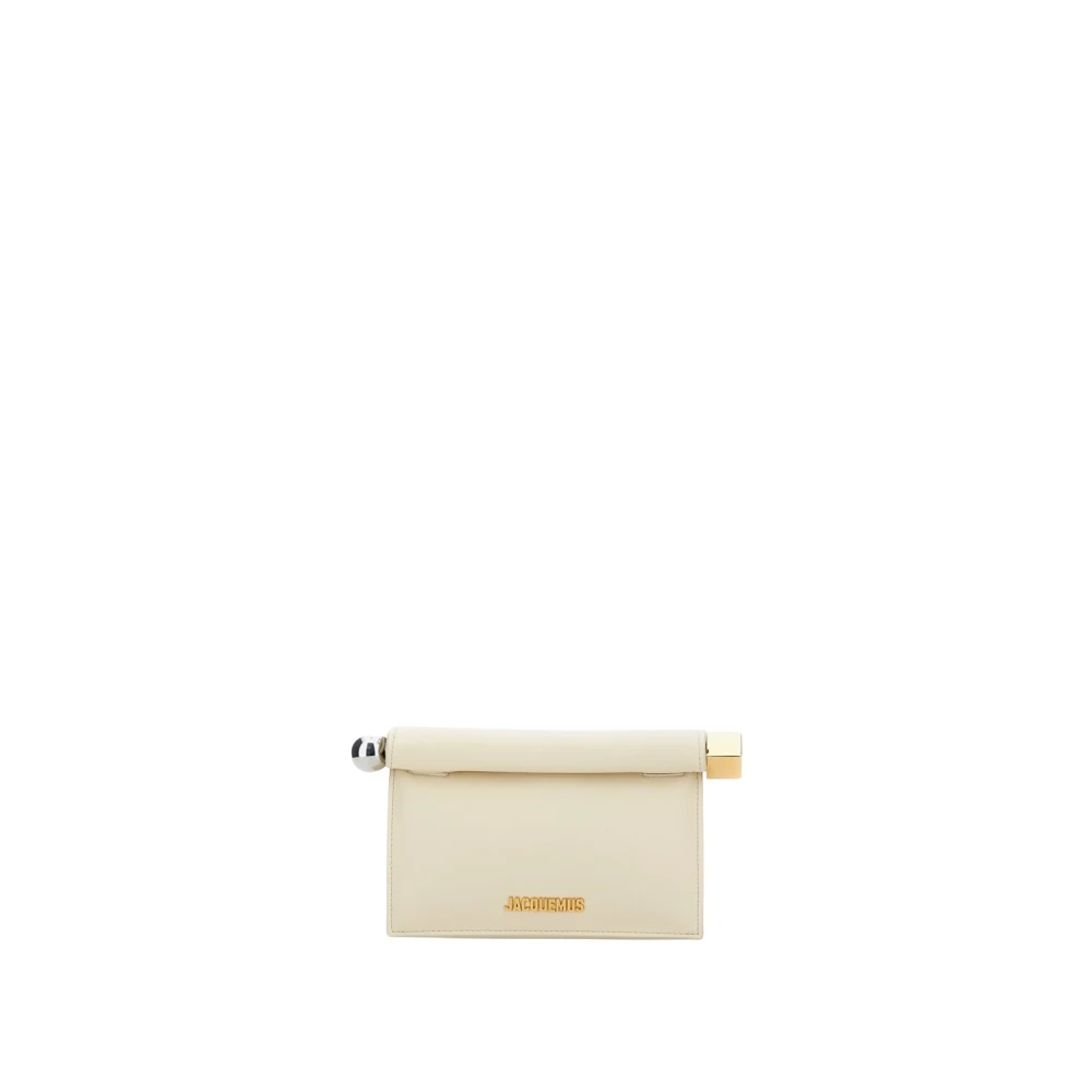 Jacquemus Women's Beige Small Rond Carré Clutch