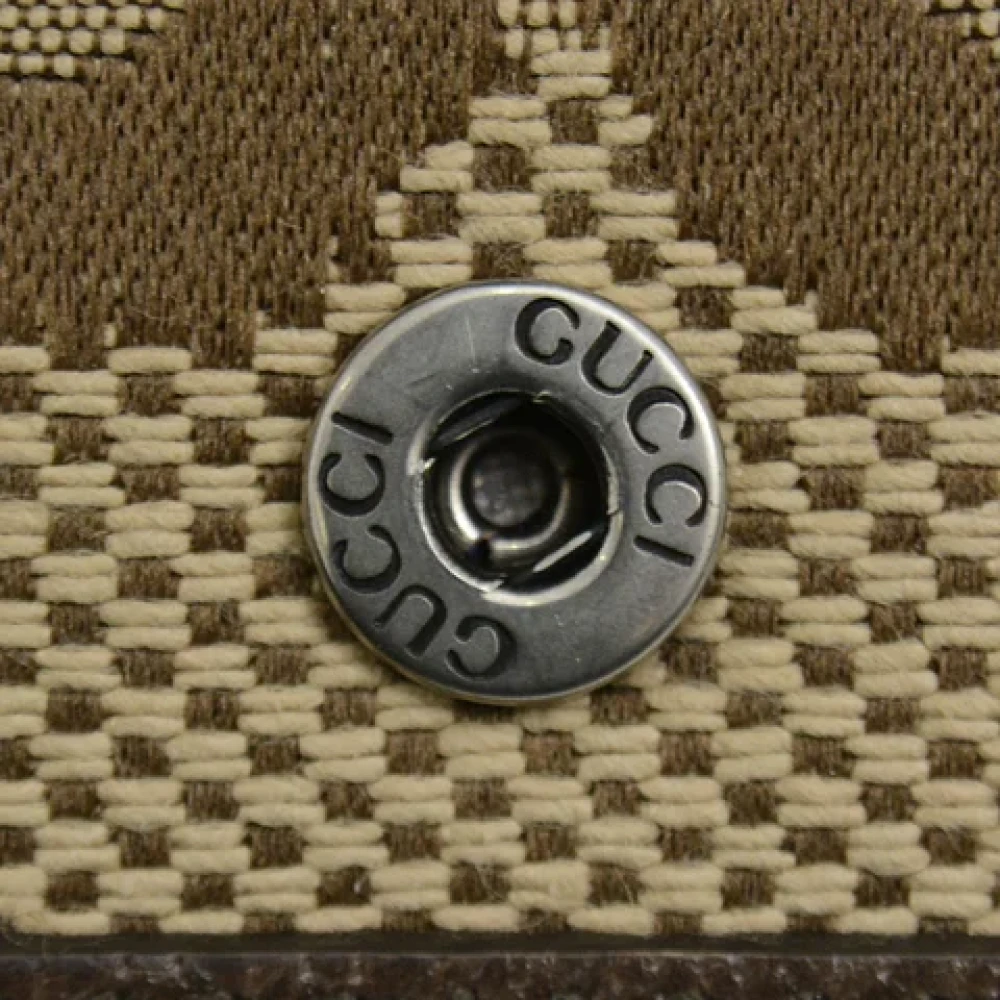 Gucci Vintage Pre-owned Canvas gucci-bags Beige Dames