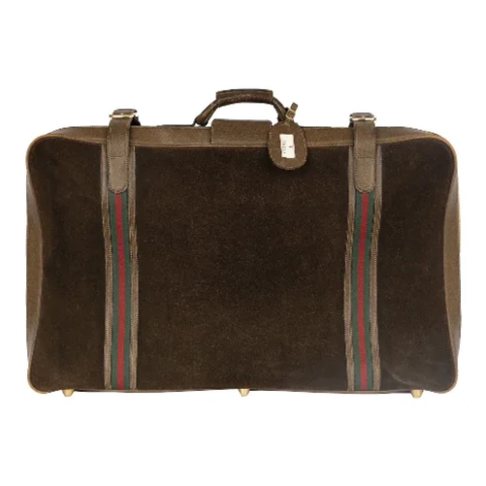 Gucci Vintage Pre-owned Leather gucci-bags Brown Heren