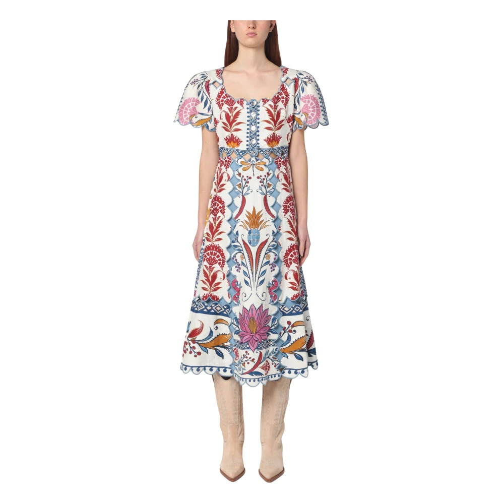 Farm Rio Lange Damesjurk Elegant Stijl Multicolor Dames