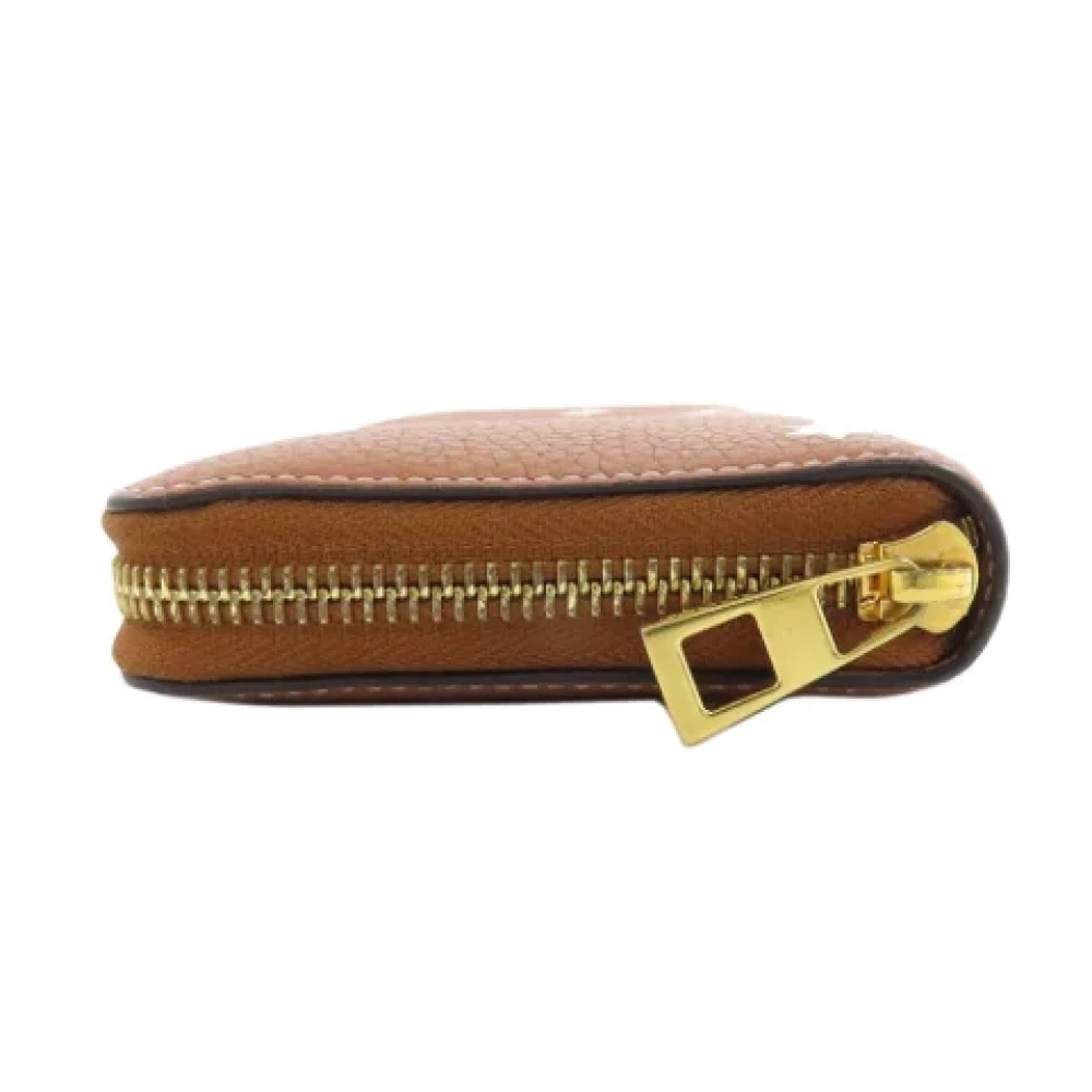 Loewe Pre-owned Leather wallets Brown Dames
