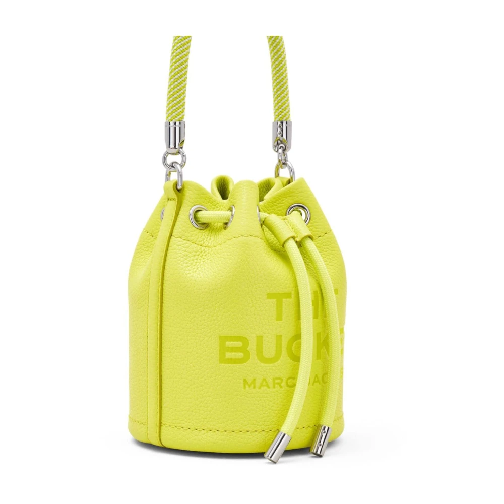 Marc Jacobs Gele Leren Tas met Trekkoordsluiting Yellow Dames