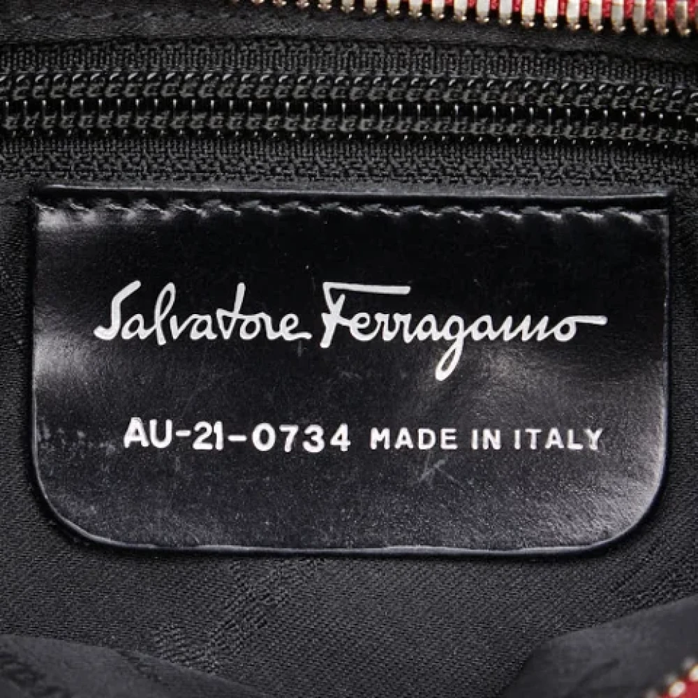 Salvatore Ferragamo Pre-owned Canvas handbags Black Dames
