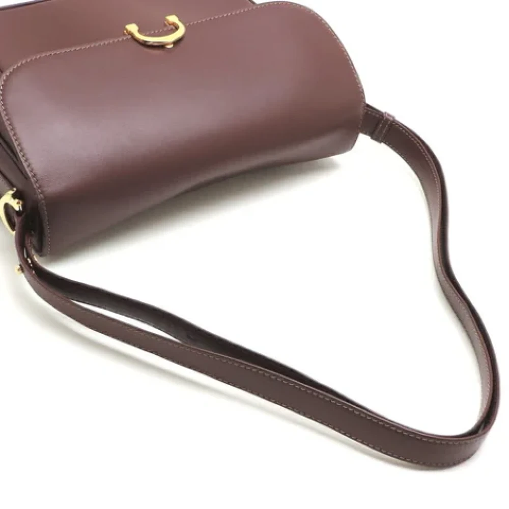 Cartier Vintage Pre-owned Leather shoulder-bags Red Dames