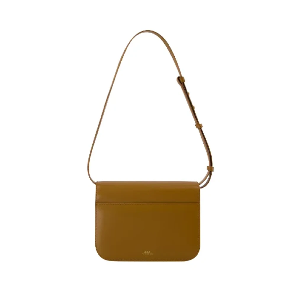 A.p.c. Leather shoulder-bags Brown Dames
