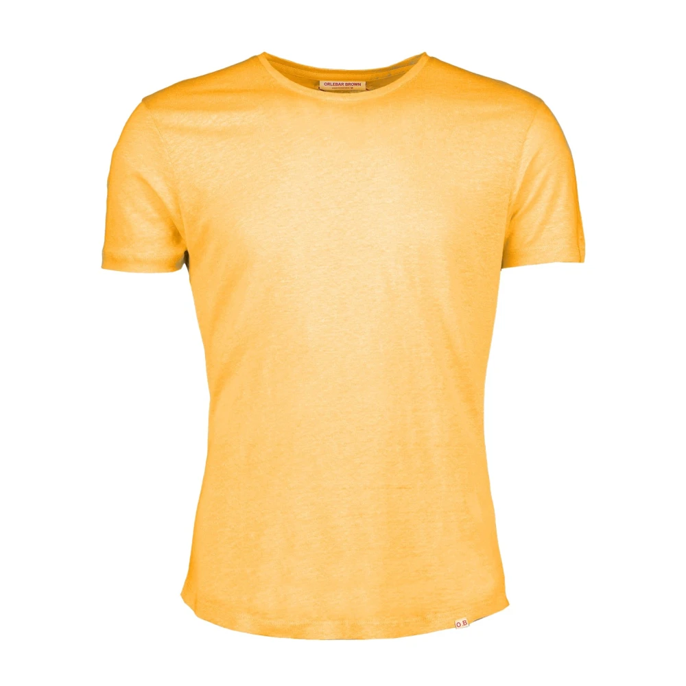 Orlebar Brown Ronde Hals Korte Mouw T-shirt Orange Heren