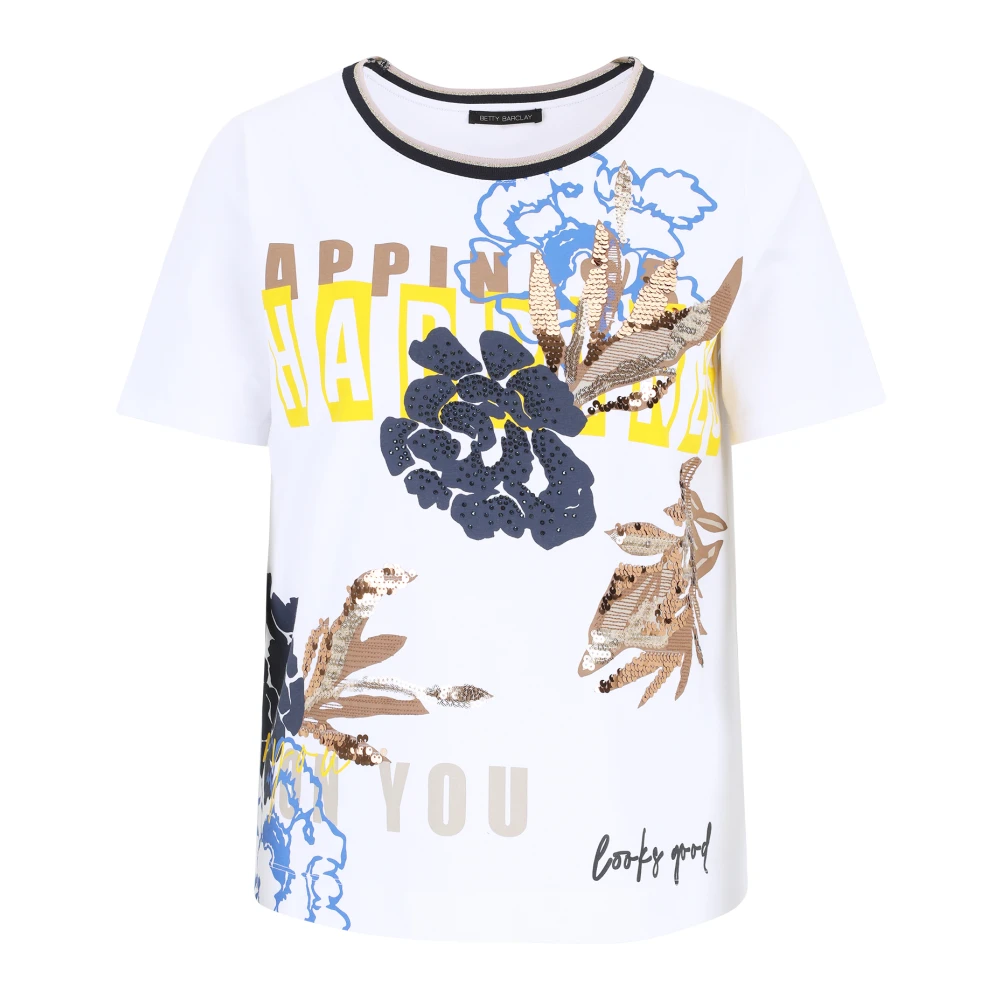 Betty Barclay Casual Shirt met Pailletten White Dames