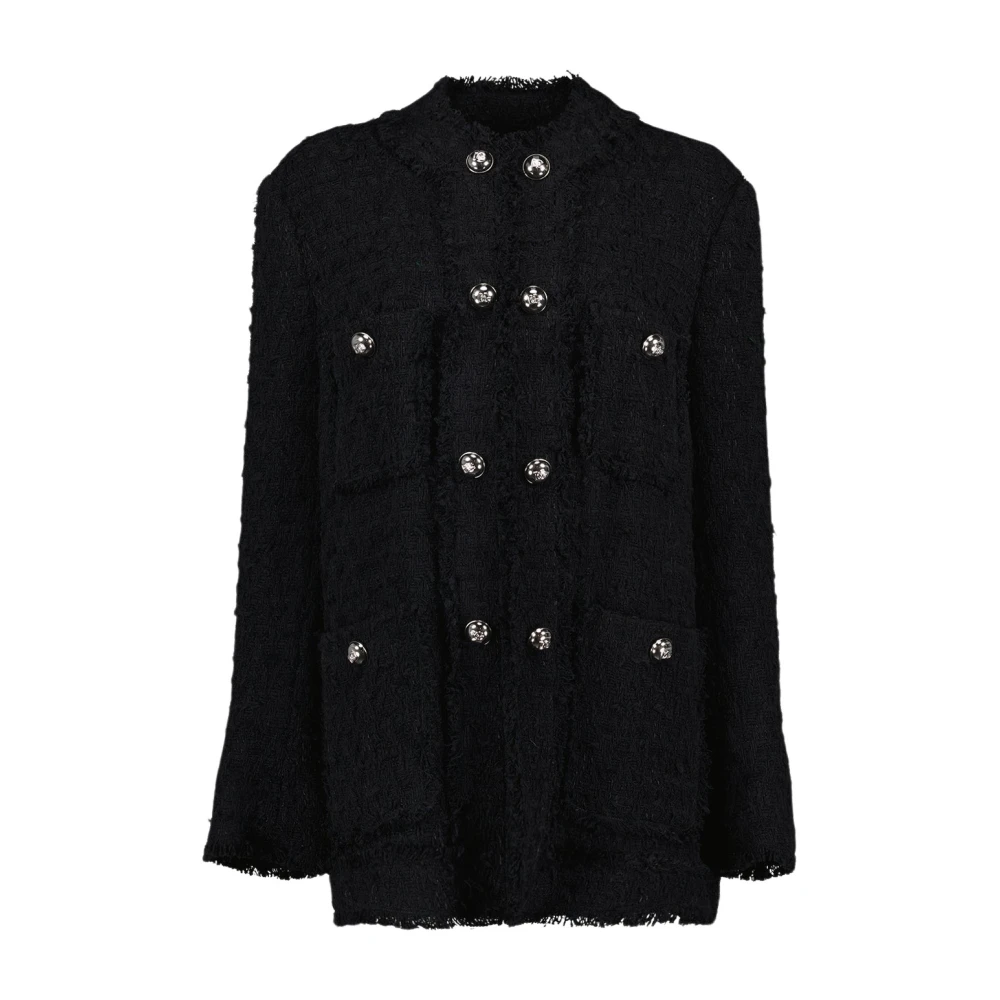 Dolce & Gabbana Lang Fringed Vest Black Dames