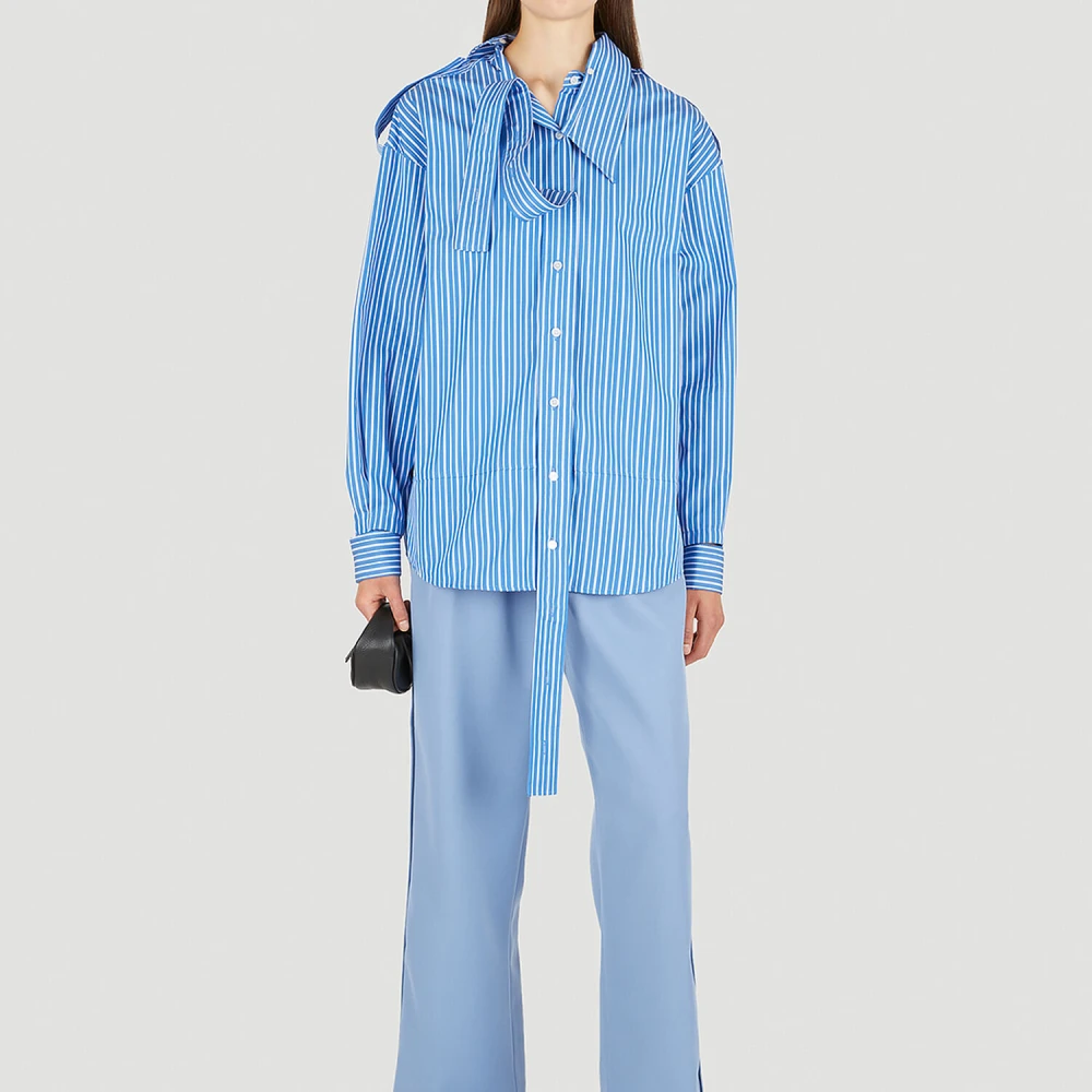 Meryll Rogge Klassieke Frontplooi Broek Blue Dames