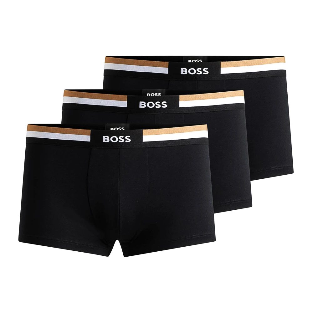 Hugo Men's Black Underpants, M, Premium Cotton Trunks For