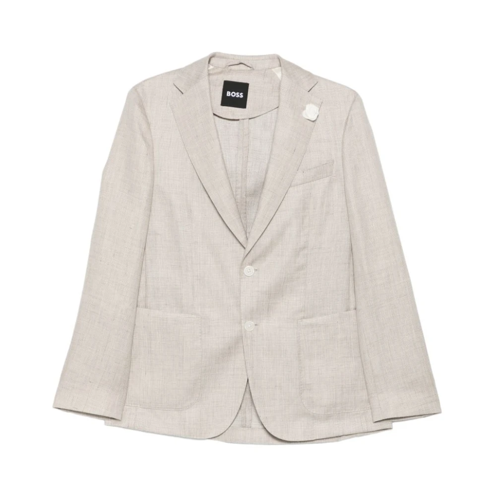 Hugo Men's Gray Blazers, 2XL, Hanry Two-Button Blazer