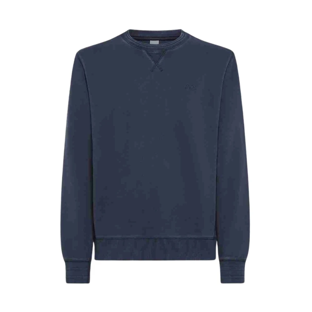 Sun68 Koud geverfde katoenen T-shirt Blue Heren