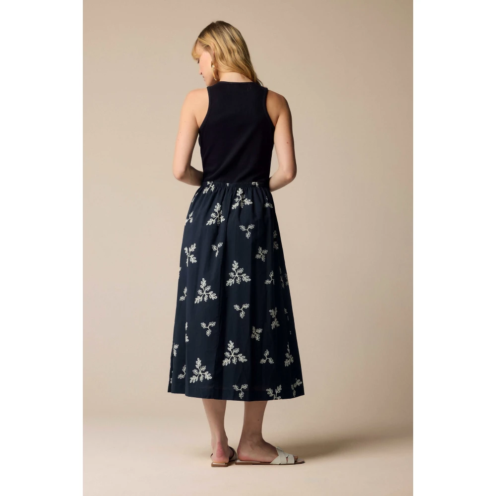Kocca Elegante Midi Jurken voor Vrouwen Black Dames