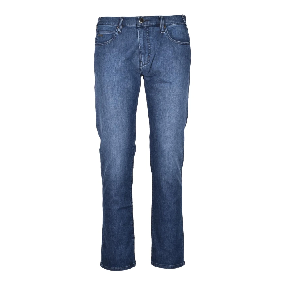 Emporio Armani Klassieke jeans met 99% katoen Blue Heren