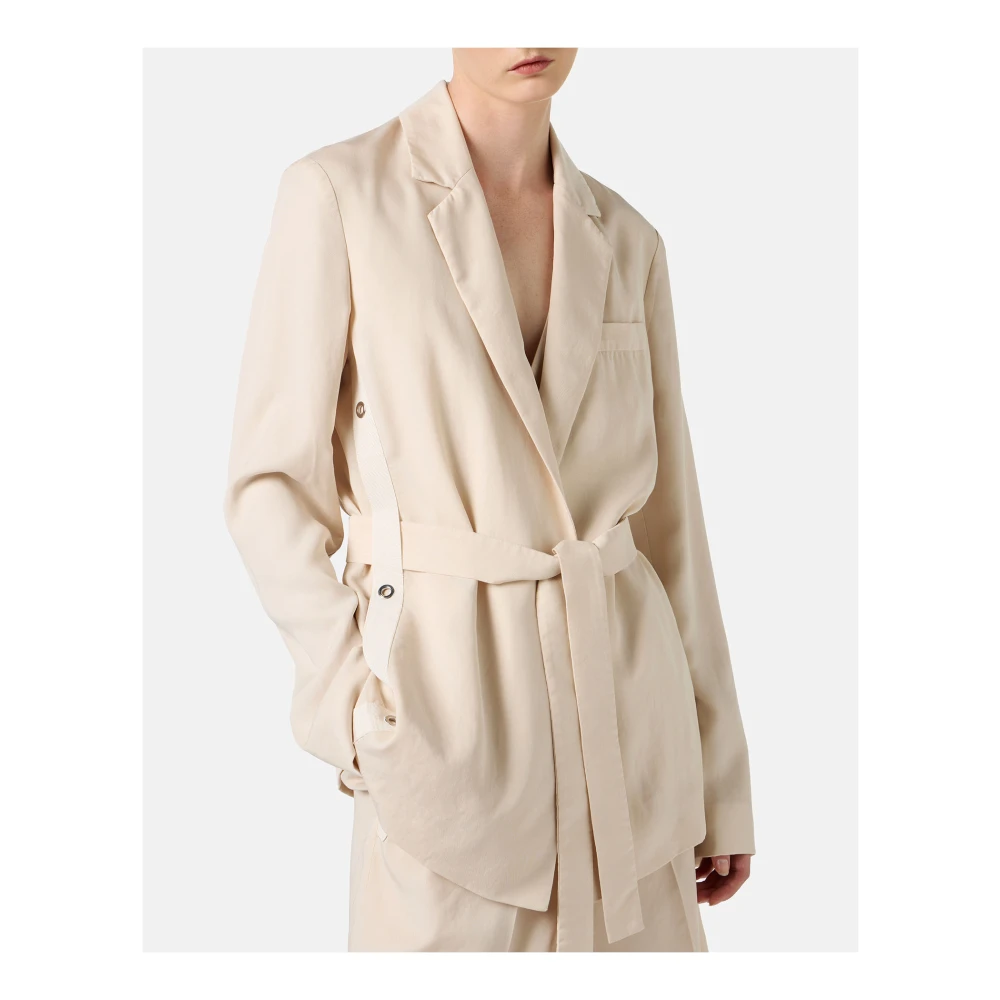 Iceberg Poederjas met comfortabele pasvormriem Beige Dames