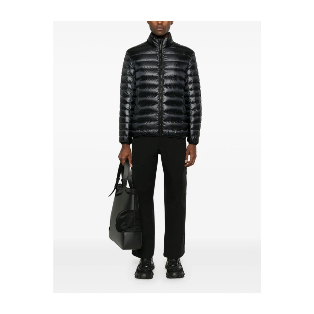 Givenchy Zwarte gewatteerde lichtgewicht jas Black Heren