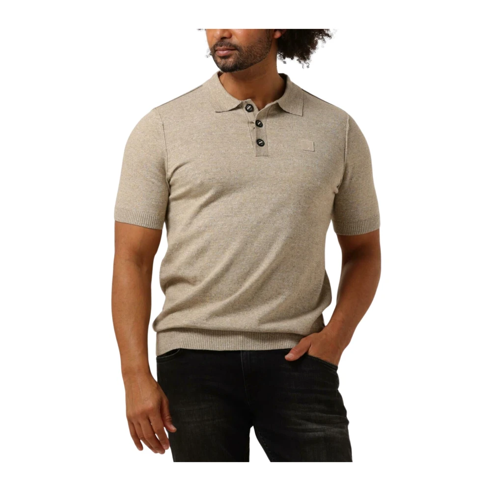 Butcher of Blue Beige Polo Shirt voor Stijlvolle Mannen Beige Heren