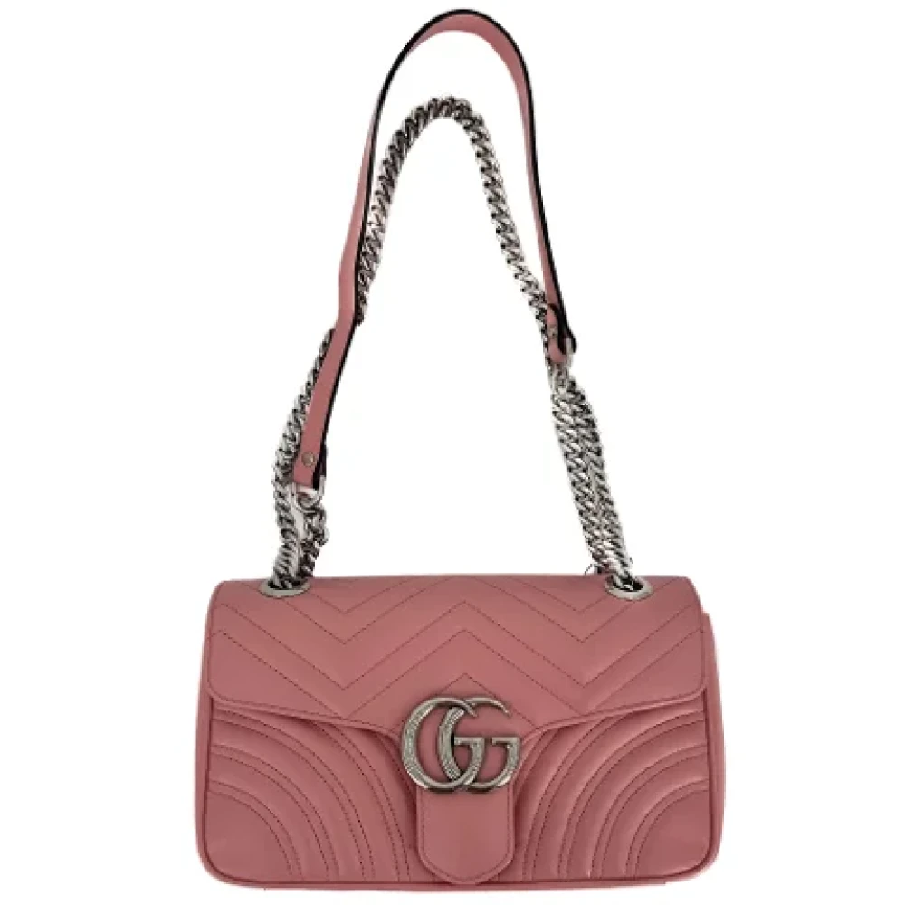 Gucci Vintage Pre-owned Leather handbags Pink Dames