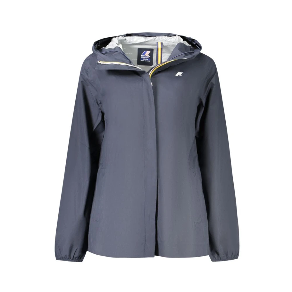 K-way Blauwe Polyester Jas & Mantel Blue Dames