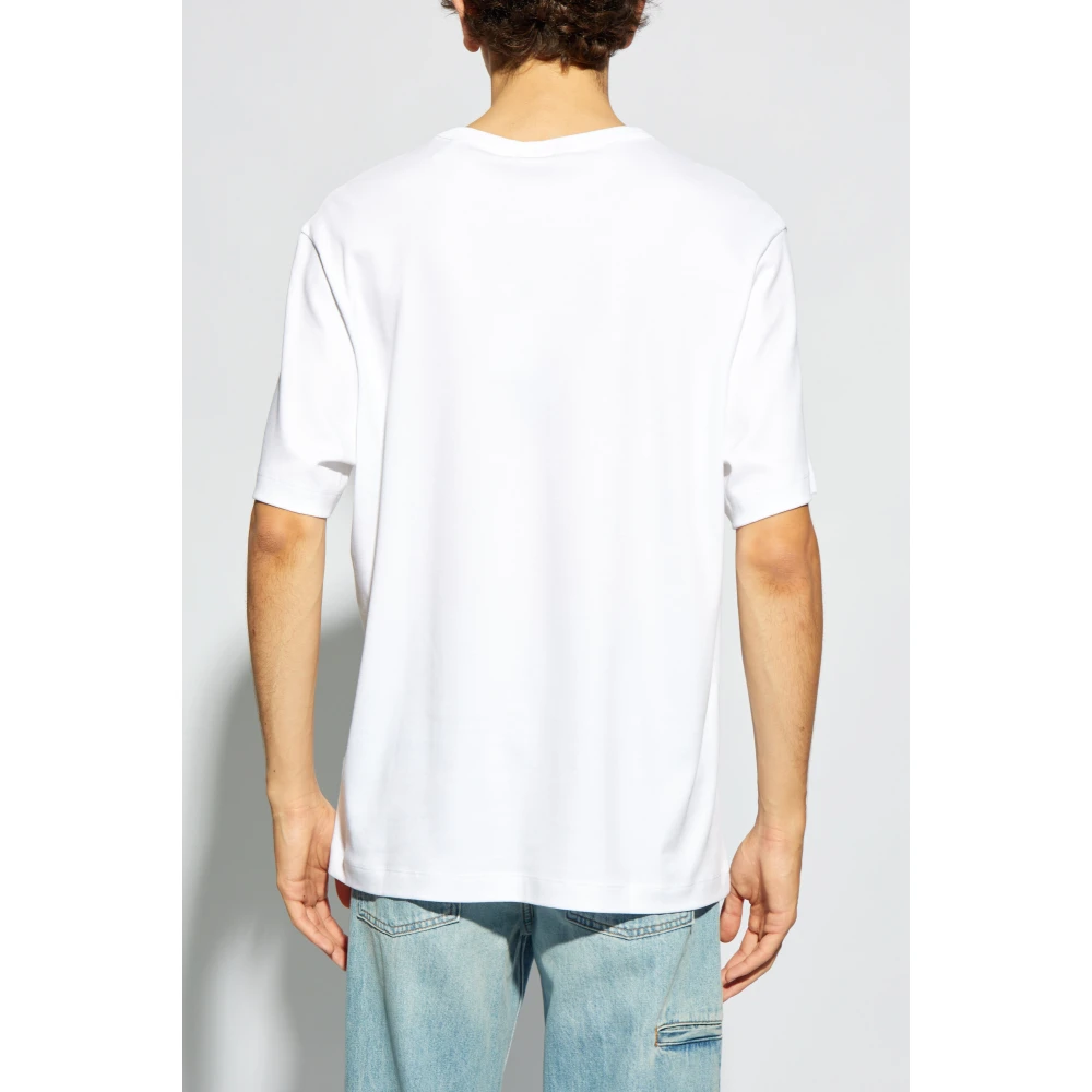Helmut Lang T-shirt met logo White Heren