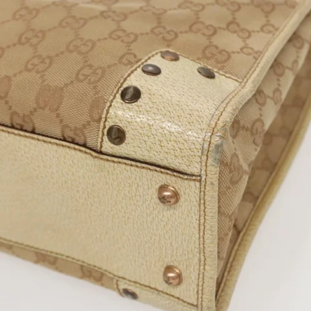 Gucci Vintage Pre-owned Canvas gucci-bags Beige Dames