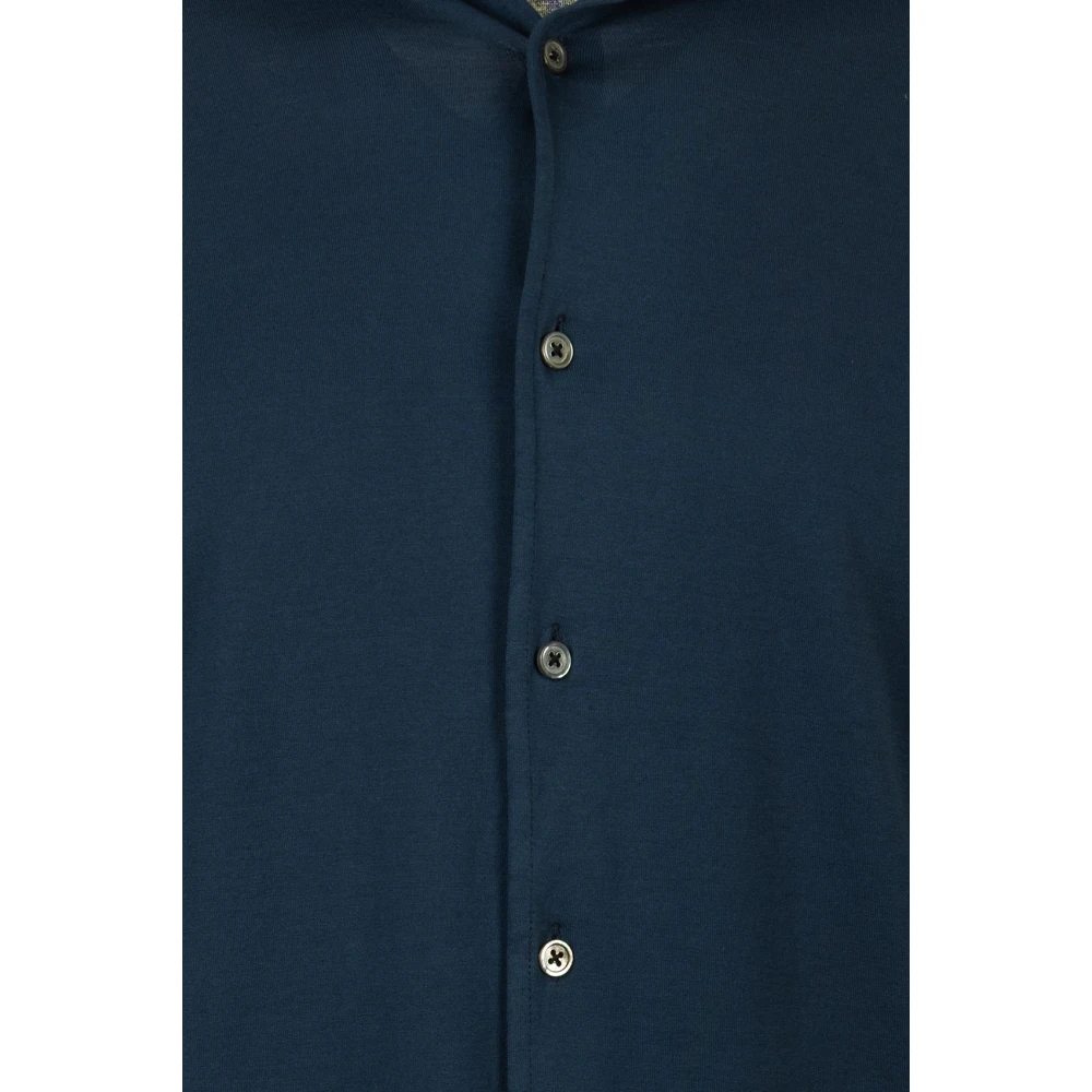 Filippo De Laurentiis Klassieke Blauwe Overhemd Blue Heren