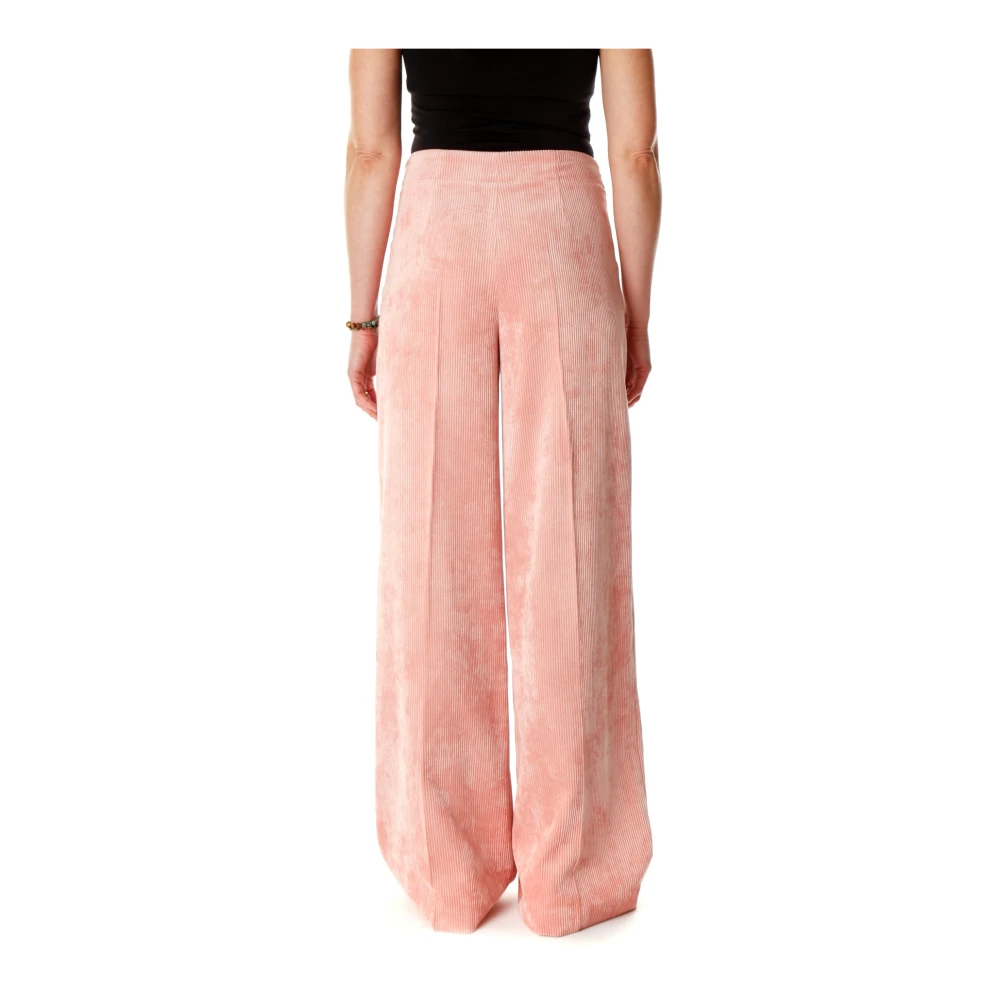 drykorn Wijde Corduroy Broek Pink Dames