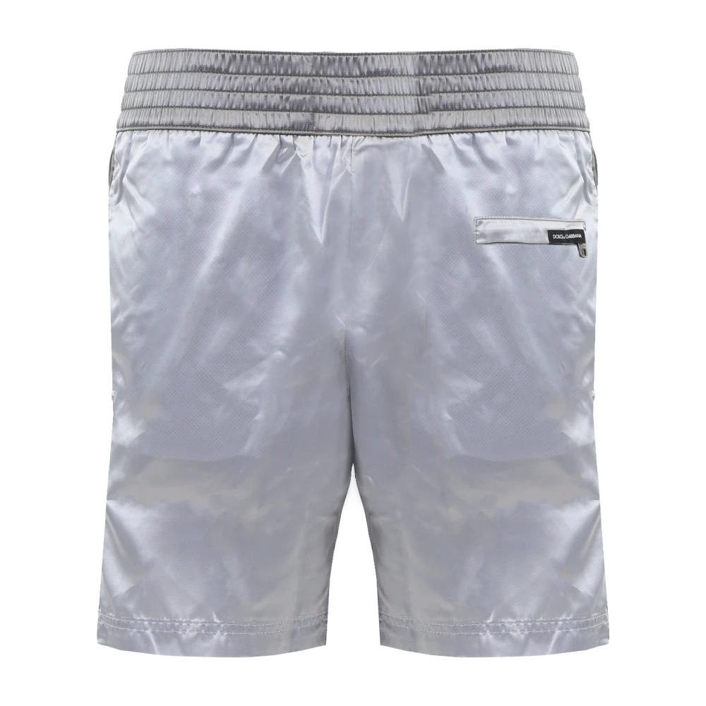 Dolce & Gabbana Heren Swim Trunks Metallic Grijs Gray Heren