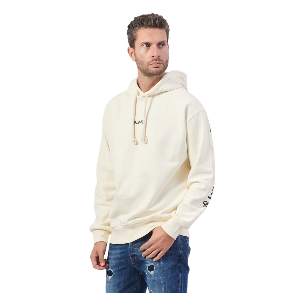 Disclaimer Katoenen hoodies voor mannen White Heren
