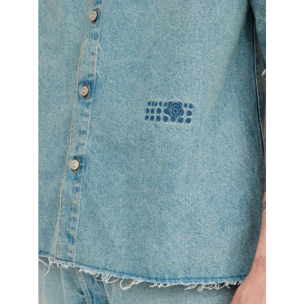 MM6 Maison Margiela Stijlvol Overhemd Blue Heren