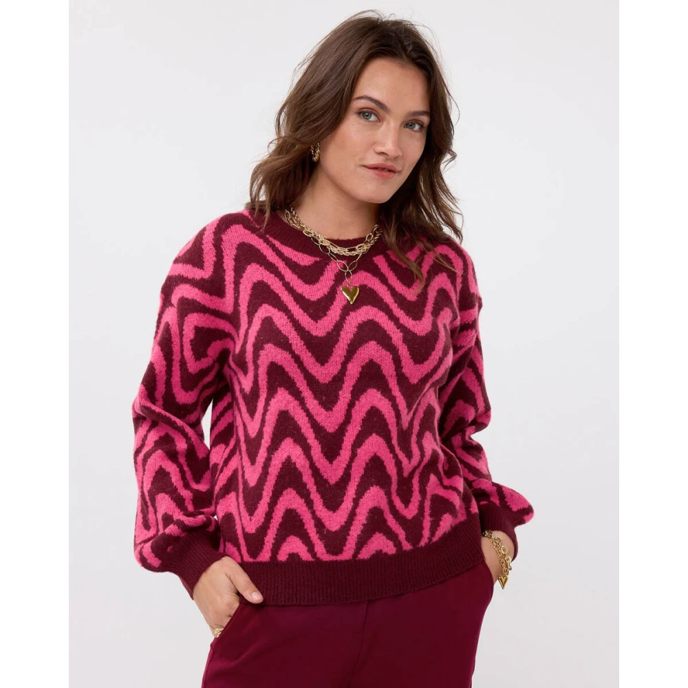 Ydence Blais Sweater Red Dames