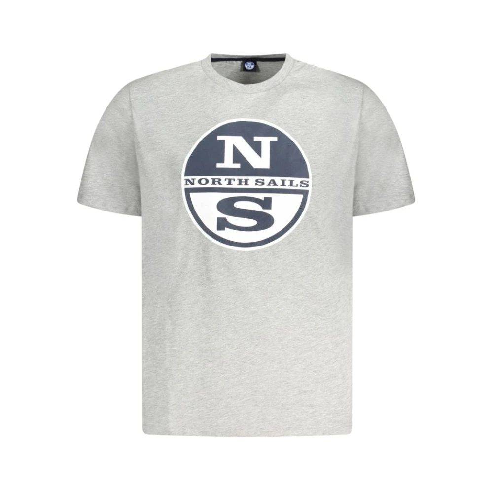 North Sails Herr Grå Toppar L, Bomull, Bomull T-Shirt