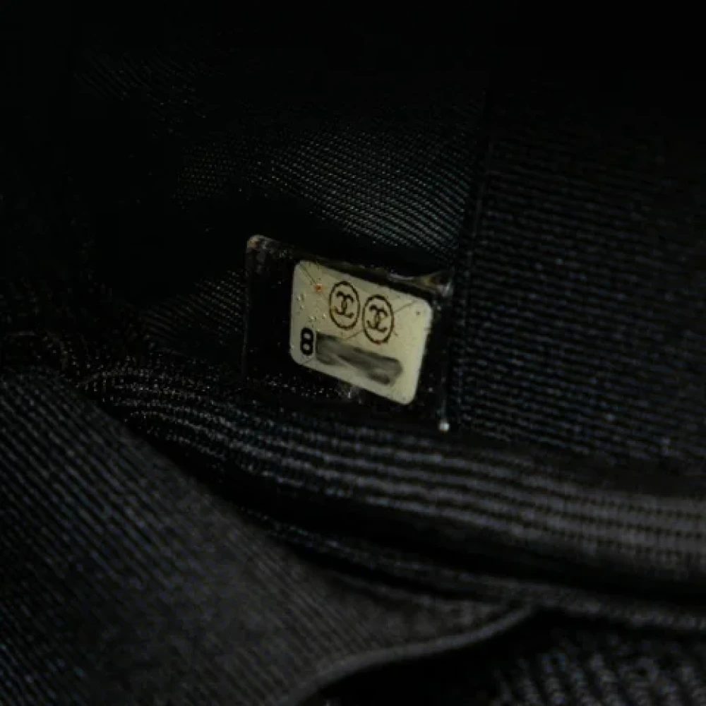 Chanel Vintage Pre-owned Canvas pouches Black Dames
