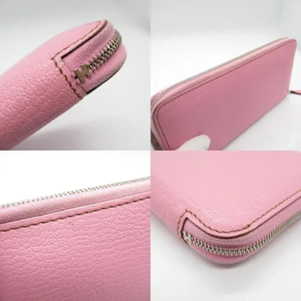Hermès Vintage Pre-owned Leather wallets Pink Dames