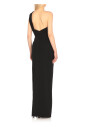 black-sleeveless-dress-with-side-vent