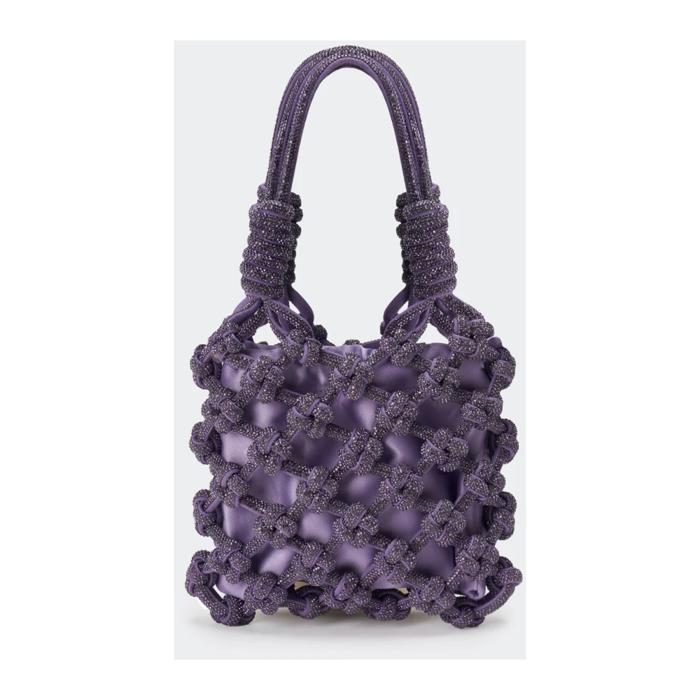 Hibourama Lola Tas met Kristallen Purple Dames