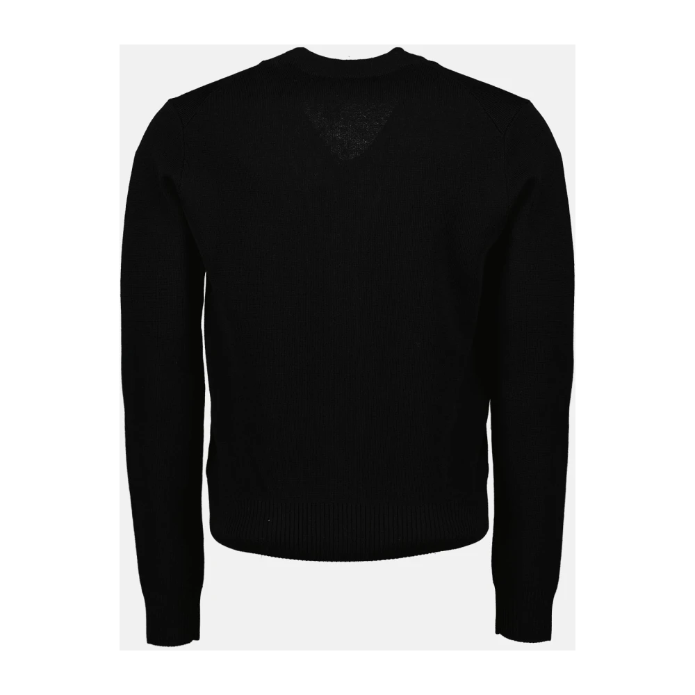Ami Paris Black Heart Cardigan Black Heren
