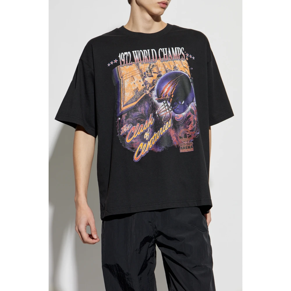 adidas Originals T-shirt met print Black Heren